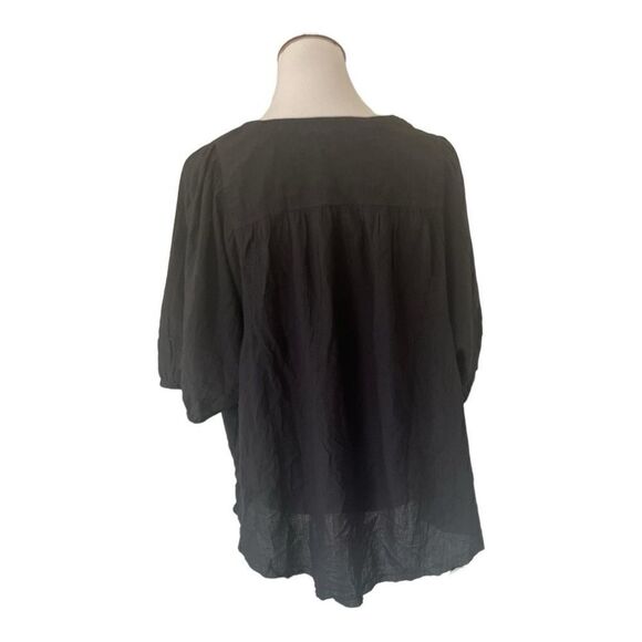 🆕 Lucky Brand Pintuck Peasant Blouse  size XXL - Picture 5 of 13